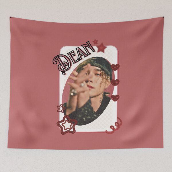 Item preview, Dean Kwon Hyuk Korean Solo Artist Card Red Aesthetic Collage Design designed and sold by AJUNICE STUDIO.