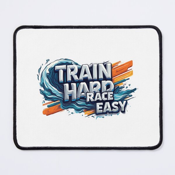 Item preview, Train Hard, Race Easy – Triathlon Motivation Sticker designed and sold by Triathlongram.