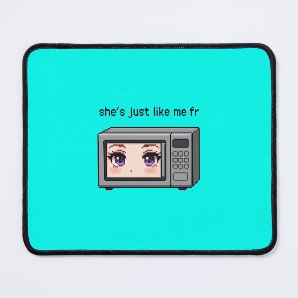 Item preview, "she's just like me fr" meme anime girl toaster icon designed and sold by ratchips.