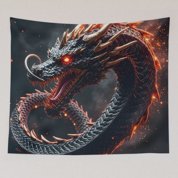 Item preview, carbone Carbon Fiber Dragon Fantasy Cyberpunk T-Shirt designed and sold by Uglyandcute.