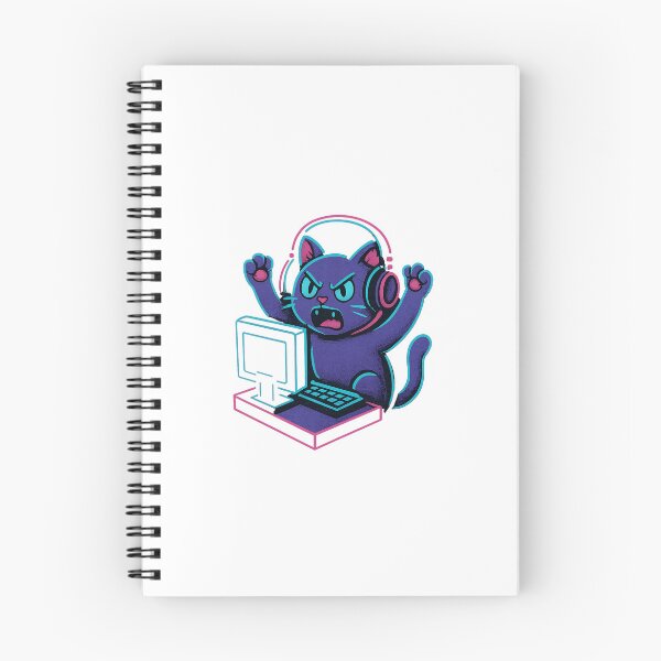 Item preview, Angry Gamer Cat Sticker designed and sold by Braymacs.