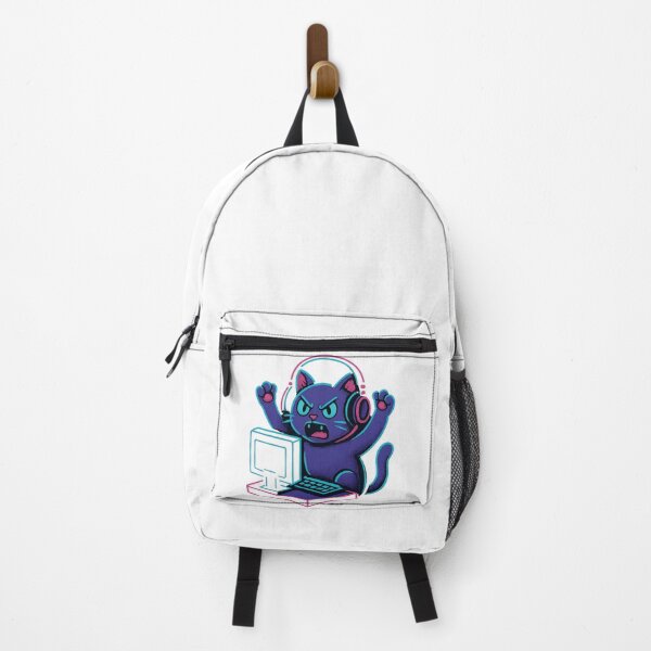 Item preview, Angry Gamer Cat Sticker designed and sold by Braymacs.