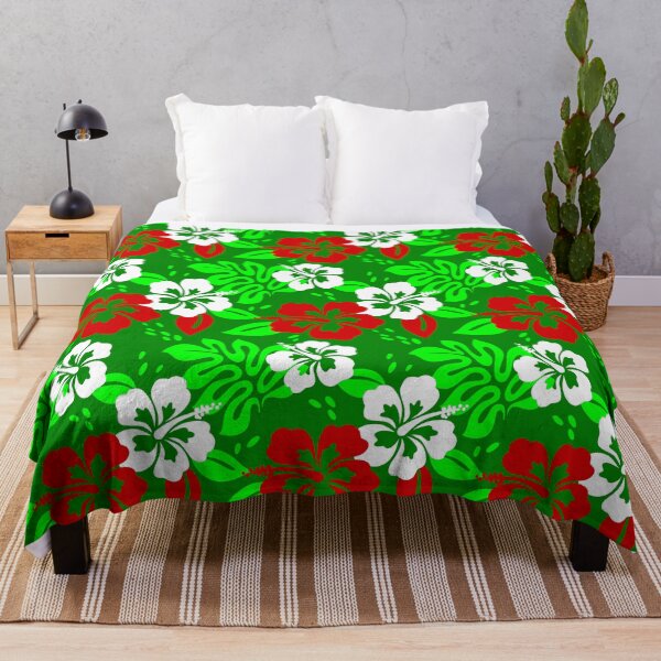Item preview, luau christmas hawaiian hibiscus tropical floral designed and sold by Gossip Rag.