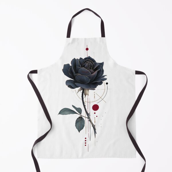 Item preview, Black Rose Geometric Art | Dark Floral Aesthetic Design designed and sold by unclejohncorner.