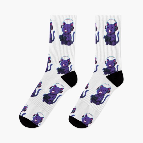 Item preview, Excited Gaming Cat Sticker designed and sold by Braymacs.