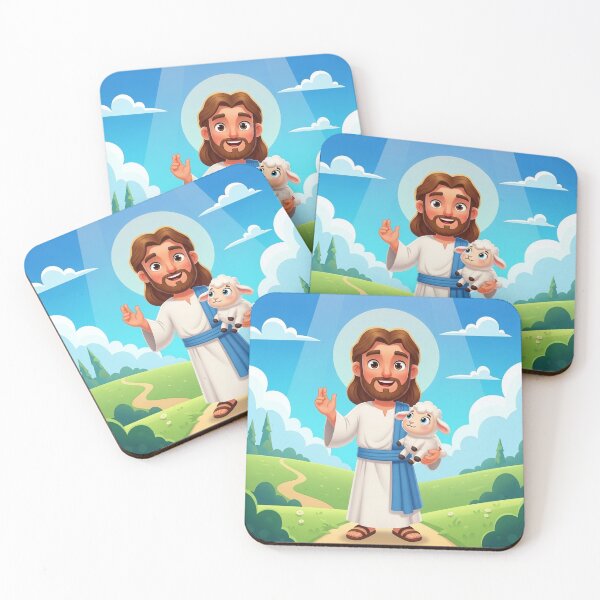 Item preview, Jesus with a baby lamb designed and sold by JesusClub.
