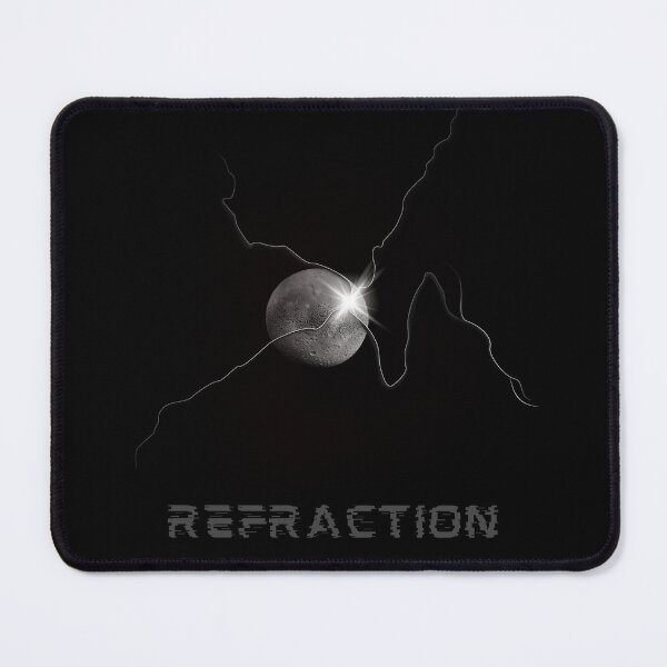Item preview, Refraction Abstract Moon Art – Cosmic Light and Space Fantasy Digital Design designed and sold by SmyrnaArtGalery.