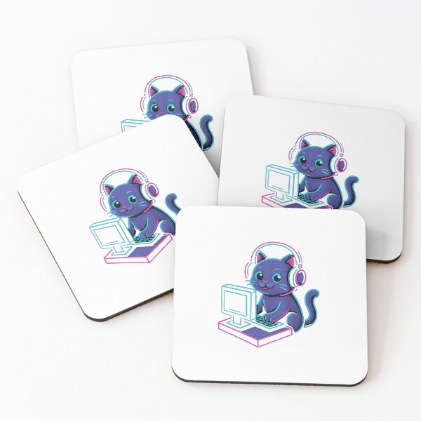 Item preview, Retro Gamer Cat Sticker designed and sold by Braymacs.