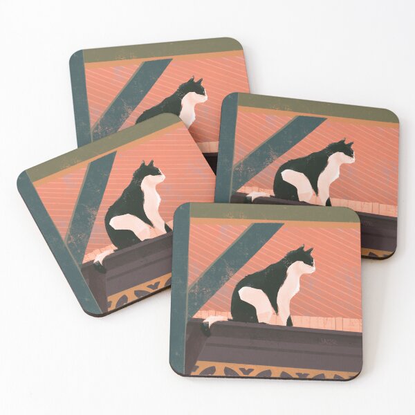 Item preview, Tuxedo Roof Cat designed and sold by jastinamor.