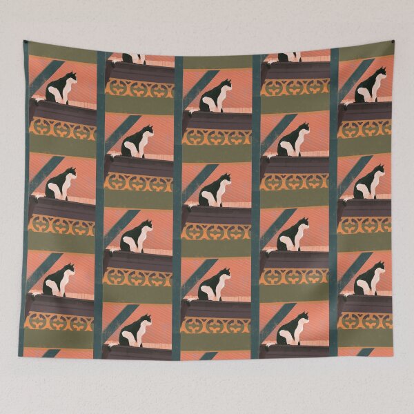 Item preview, Tuxedo Roof Cat designed and sold by jastinamor.