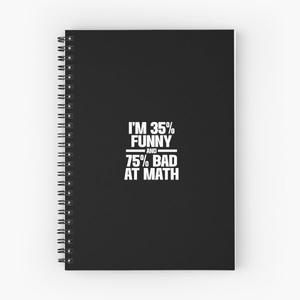 Item preview, I’m 35% Funny and 75% Bad at Math – Humorous Quote Design designed and sold by Goktwooo.