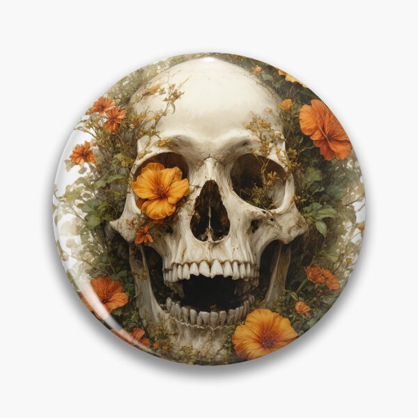 Item preview, Botanical Skull designed and sold by Forge-Artworks.