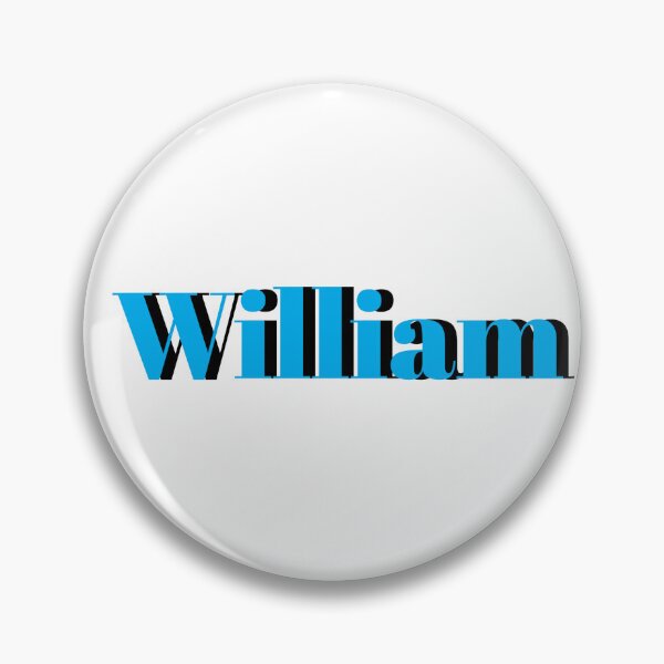 Item preview, William Name Design – Bold Blue Boys Name Gift designed and sold by Monika Howarth.