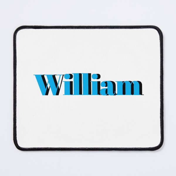 Item preview, William Name Design – Bold Blue Boys Name Gift designed and sold by Monika Howarth.