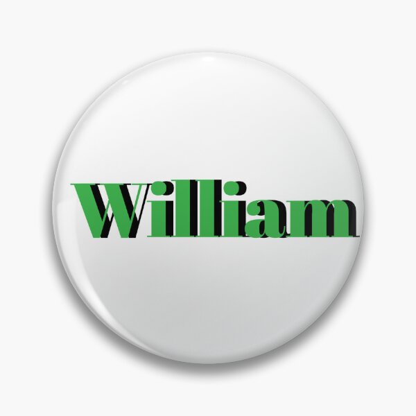 Item preview, William Name Design – Bold Green Boys Name Gift designed and sold by Monika Howarth.