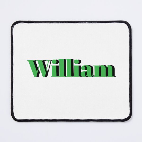 Item preview, William Name Design – Bold Green Boys Name Gift designed and sold by Monika Howarth.