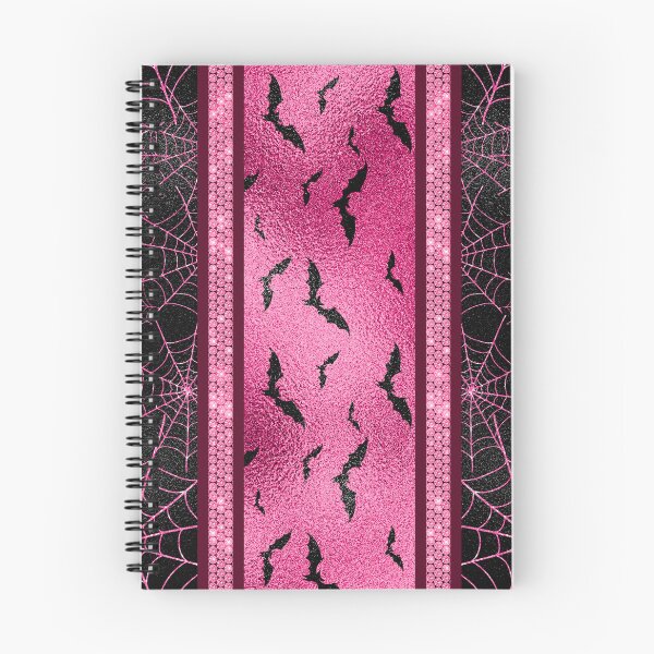 Item preview, Pink Glam Gothic Bats and Spiderweb Halloween Pattern designed and sold by RCsDigitalArt.