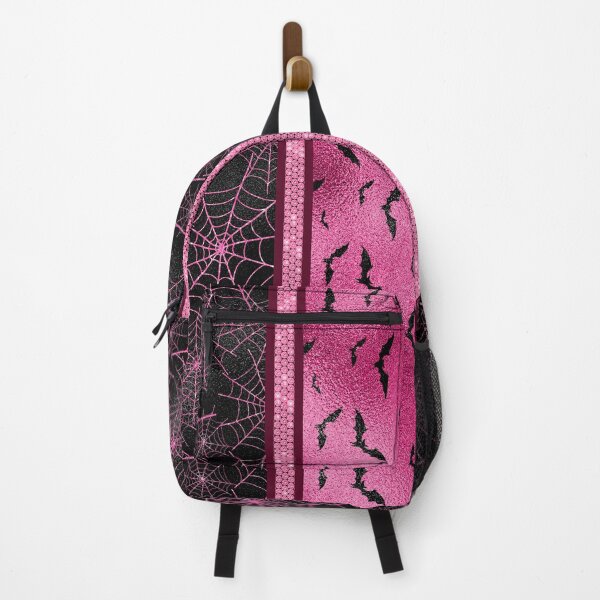 Item preview, Pink Glam Gothic Bats and Spiderweb Halloween Pattern designed and sold by RCsDigitalArt.