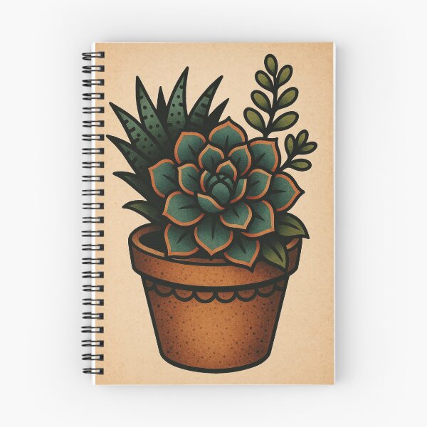 Aperçu de l'œuvre Affiche rétro d'artiste tatoueur succulent Summer Vibes, plantes d'intérieur vintage créée et vendue par Wild Blood Designs.