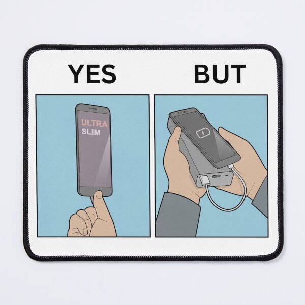 Item preview, Yes But Slim Phones Battery Version - Thanksgiving, Christmas And Birthday Party Gift Ideas for Memes Lovers and Fans designed and sold by Memeing Everything.