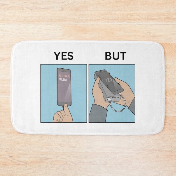 Item preview, Yes But Slim Phones Battery Version - Thanksgiving, Christmas And Birthday Party Gift Ideas for Memes Lovers and Fans designed and sold by Memeing Everything.