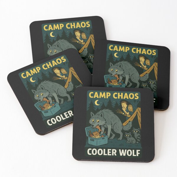 Item preview, Camp Chaos – Cooler Wolf designed and sold by Camp Chaos by Wharf Wreckers.