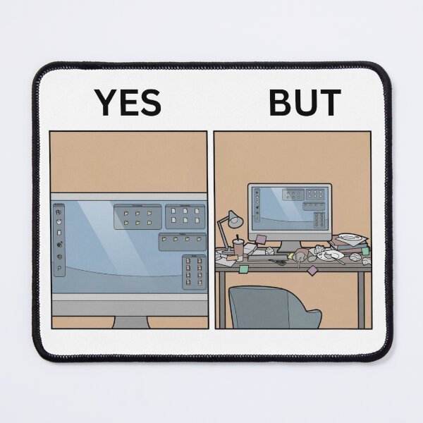 Item preview, Yes But Work Station Version - Thanksgiving, Christmas And Birthday Party Gift Ideas for Memes Lovers and Fans designed and sold by Memeing Everything.