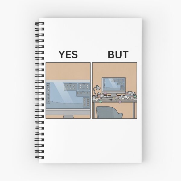 Item preview, Yes But Work Station Version - Thanksgiving, Christmas And Birthday Party Gift Ideas for Memes Lovers and Fans designed and sold by Memeing Everything.
