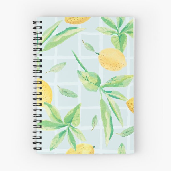 Item preview, Lemons and lattice watercolor pattern designed and sold by SaryandSaff.