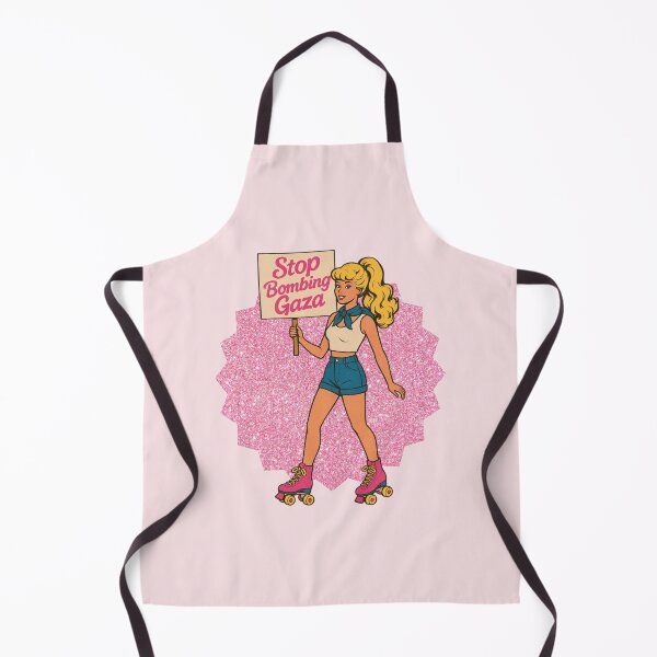 Item preview, Stop Bombing Gaza Retro Barbie Pop Art Protest Sign Demo Free Palestine Free Gaza designed and sold by Annika Shurafa.