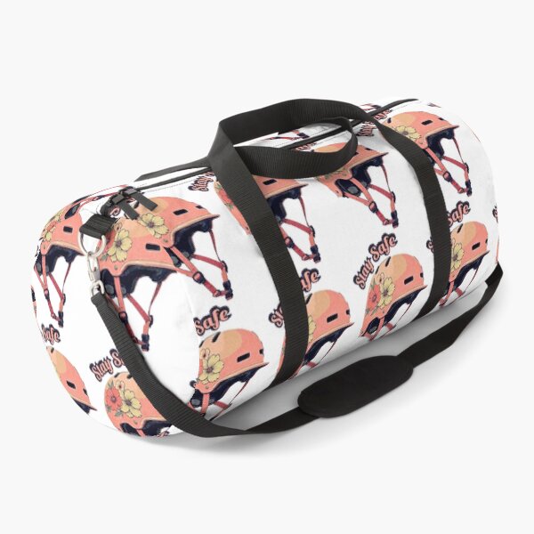Item preview, Retro Floral Pink Helmet - "Stay Safe" designed and sold by Hen-C-Art.