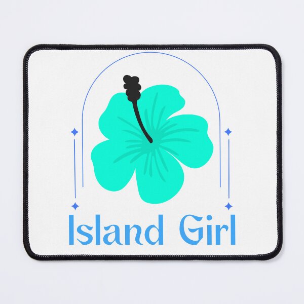 Item preview, Island Girl Teal Hibiscus  designed and sold by Delightful Wholeness.