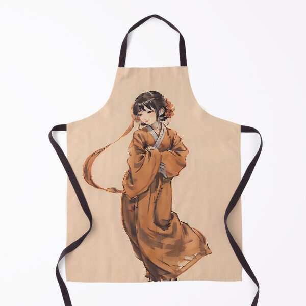 Item preview, Warm Oriental Ink Portrait - Amber Blossom designed and sold by Neris-Ink.