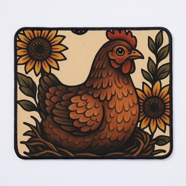 Item preview, Homestead Chickens Gardener Tattoo Artist Retro Poster Cozy Vintage Toast designed and sold by Wild Blood Designs.