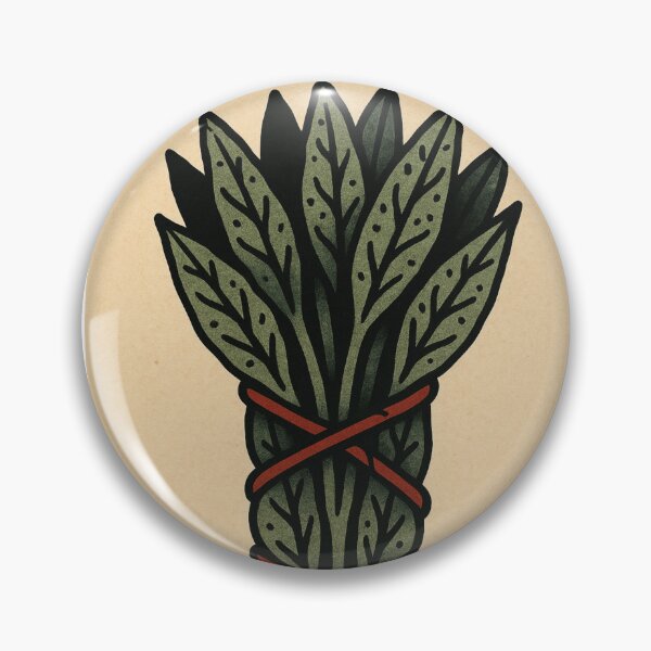 Item preview, Sage Bundle Tattoo Artist Retro Poster Plants Vintage Sacred Plants designed and sold by Wild Blood Designs.
