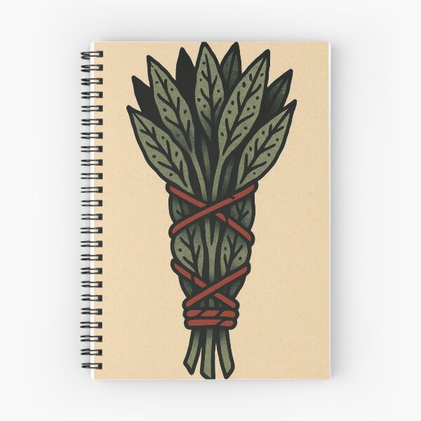 Item preview, Sage Bundle Tattoo Artist Retro Poster Plants Vintage Sacred Plants designed and sold by Wild Blood Designs.