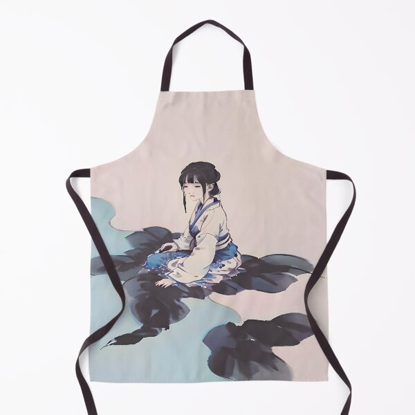 Item preview, Tranquil Chinese Ink Portrait - Echoes of Water designed and sold by Neris-Ink.