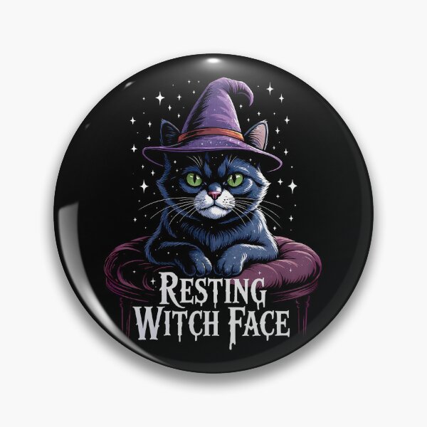 Item preview, Cat RESTING WITCH FACE spooky Halloween designed and sold by What a cute-Tee.