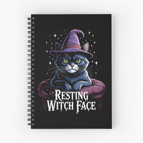 Item preview, Cat RESTING WITCH FACE spooky Halloween designed and sold by What a cute-Tee.