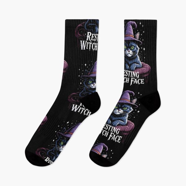 Item preview, Cat RESTING WITCH FACE spooky Halloween designed and sold by What a cute-Tee.