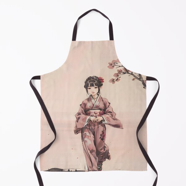 Item preview, Floral Traditional Chinese Portrait - Petals and Grace designed and sold by Neris-Ink.