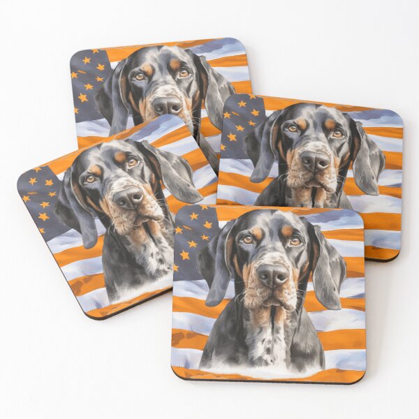 Item preview, TENNESSEE SOUTHERN BLUETICK COONHOUND- FLAG designed and sold by Pickle Wicked Designs.