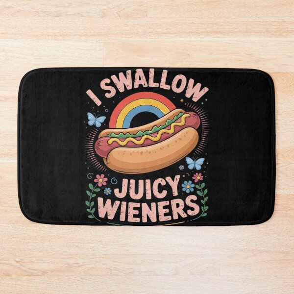 Item preview, I Swallow Juicy Wiener Inappropriate Adult Humor Women designed and sold by Charidana.