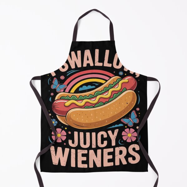 Item preview, I Swallow Juicy Wieners Hotdog Saying Adult Joke Women designed and sold by Charidana.