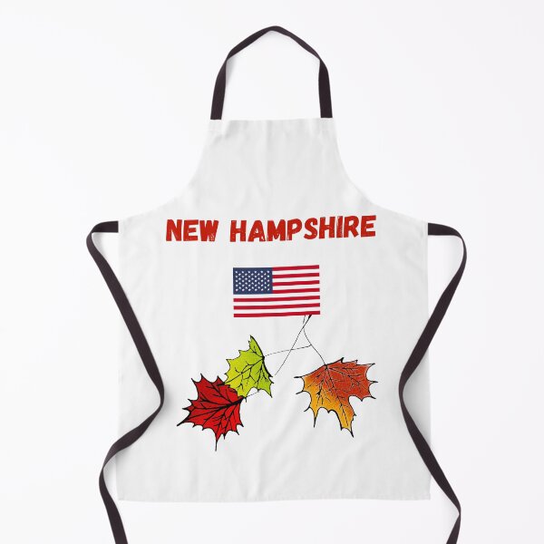 Item preview, New Hampshire souvenir Autumn leaves Fall lovers US flag designed and sold by Artstastic.