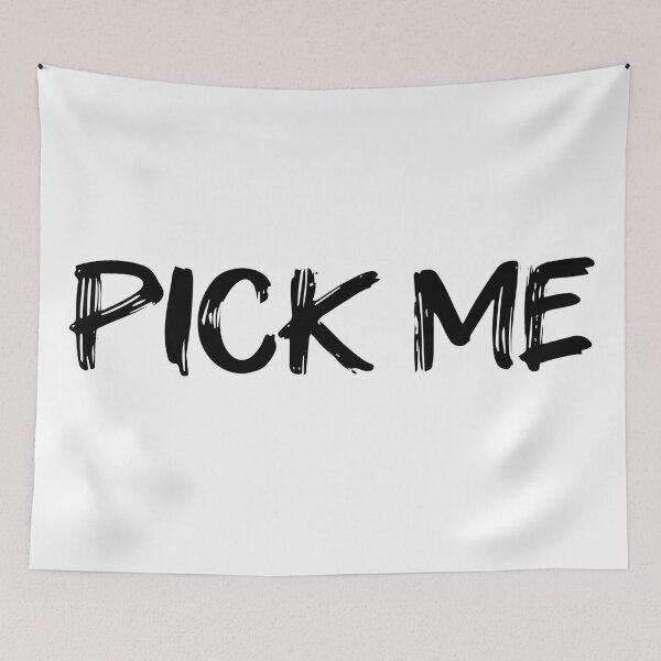 Item preview, PICK ME, Brush Typography designed and sold by Memes N Lore .