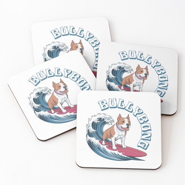 Item preview, Bullybong Surfing Pitbull designed and sold by Vectorista.