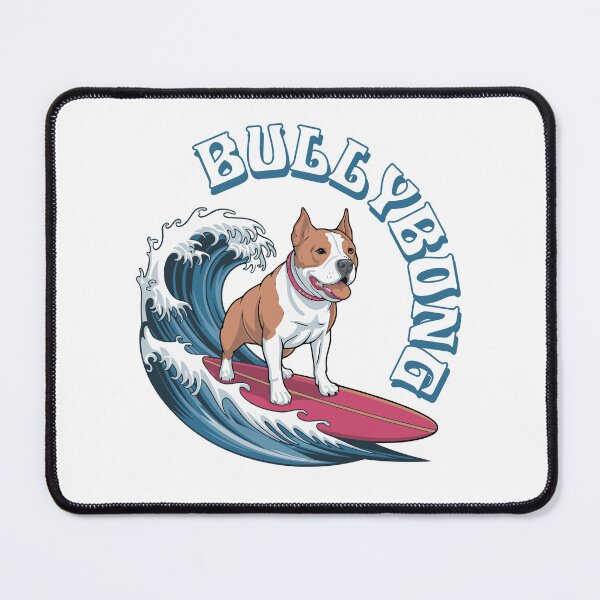 Item preview, Bullybong Surfing Pitbull designed and sold by Vectorista.
