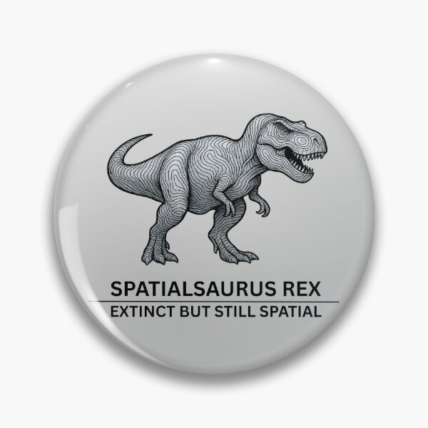 Item preview, Spatialsaurus Rex – Funny GIS Dinosaur with Contour Lines designed and sold by Carley Anne Plans.