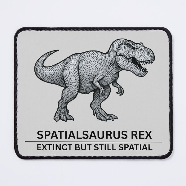 Item preview, Spatialsaurus Rex – Funny GIS Dinosaur with Contour Lines designed and sold by Carley Anne Plans.